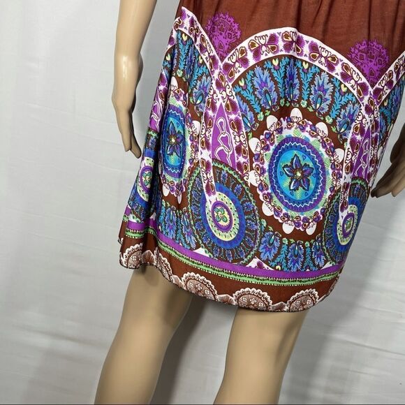 Purple Bohemian Halter Summer Dress - Picture 9 of 11